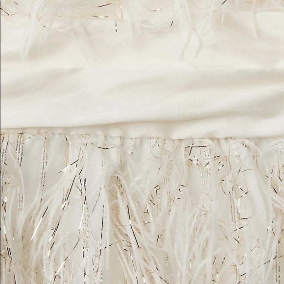 Remi Faux-Feather-Trimmed Strapless Dress - Picture 9 of 9